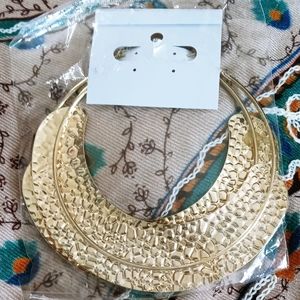 Gold plated hoops